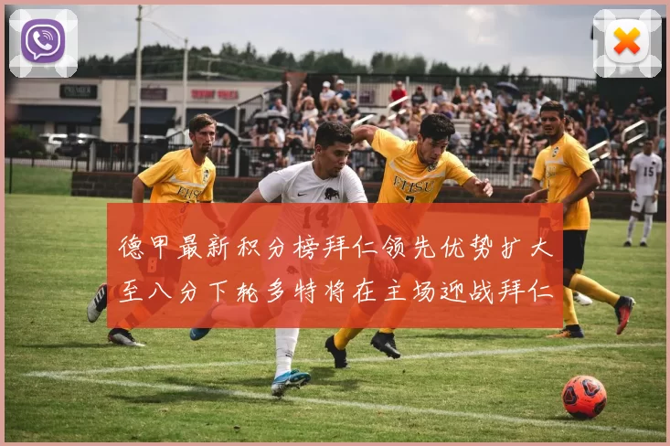 德甲最新积分榜拜仁领先优势扩大至八分下轮多特将在主场迎战拜仁